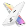 iPhone 14 Plus átlátszó TPU tok edzett üveg hátlappal, fehér ker- 7 kép