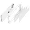 iPhone 14 Plus átlátszó TPU tok edzett üveg hátlappal, fehér ker- 10 kép