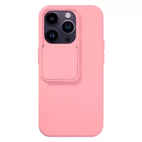 iPhone 14 Pro Camshield Soft tok világos rózsaszín Alphajack- 1 kép