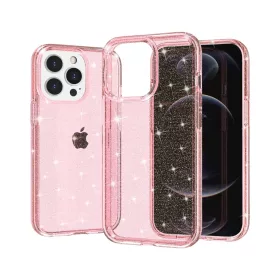 iPhone 14 Pro glitter tok rózsaszín Alphajack- 1 kép