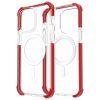iPhone 14 Pro MagSafe kompatibilis átlátszó TPU tok piros kerettel - 4 kép
