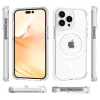 iPhone 14 Pro MagSafe kompatibilis átlátszó TPU tok fehér kerettel- 3 kép