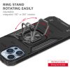 iPhone 14 Pro Ring Armor Case Kickstand tok kihajtható mágneses tám- 4 kép