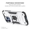 iPhone 14 Pro Ring Armor Case Kickstand tok kihajtható mágneses tám- 2 kép