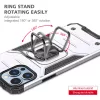 iPhone 14 Pro Ring Armor Case Kickstand tok kihajtható mágneses tám- 5 kép