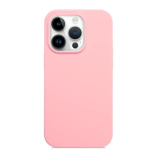 iPhone 14 Pro rugalmas puha szilikontok világos rózsaszín Alphajack- 1 kép