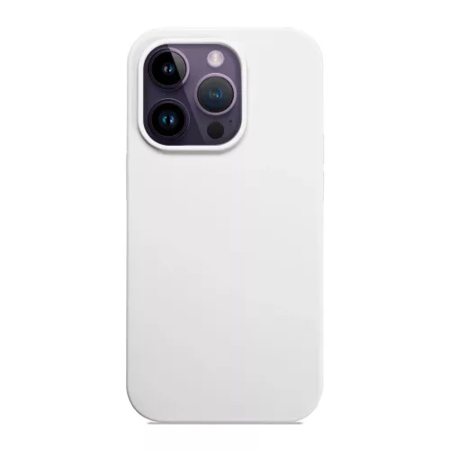 iPhone 14 Pro rugalmas puha szilikontok fehér Alphajack- 2 kép