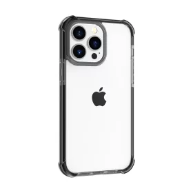 iPhone 14 Pro átlátszó TPU tok fekete kerettel Alphajack- 2 kép