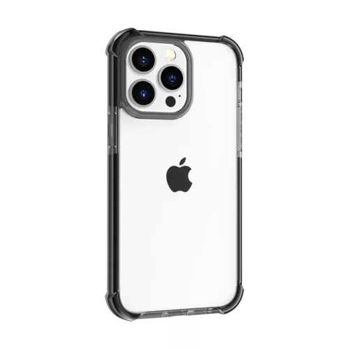 iPhone 14 Pro átlátszó TPU tok fekete kerettel Alphajack- 2 kép