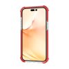 iPhone 14 Pro átlátszó TPU tok piros kerettel Alphajack- 5 kép