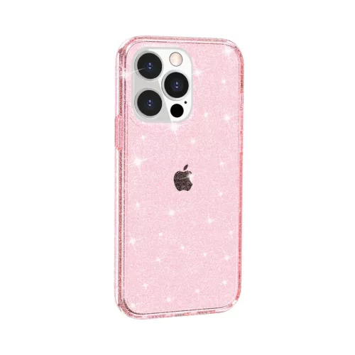 iPhone 14 Pro Max glitter tok rózsaszín Alphajack- 4 kép