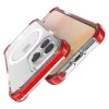 iPhone 14 Pro Max MagSafe kompatibilis átlátszó TPU tok piros keret- 4 kép