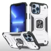 iPhone 14 Pro Max Ring Armor Case Kickstand tok kihajtható mágneses támasszal ezüst Alphajack