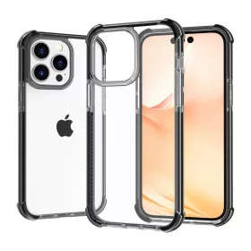   iPhone 14 Pro Max átlátszó TPU tok fekete kerettel Alphajack