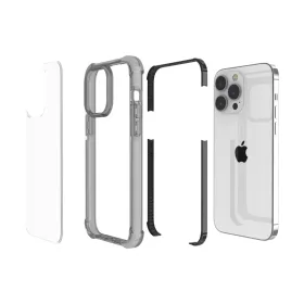 iPhone 14 Pro Max átlátszó TPU tok fekete kerettel Alphajack- 2 kép