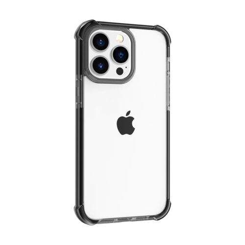 iPhone 14 Pro Max átlátszó TPU tok fekete kerettel Alphajack- 3 kép