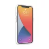 iPhone 14 Pro Max átlátszó TPU tok edzett üveg hátlappal, fehér - 6 kép
