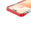 iPhone 14 Pro Max átlátszó TPU tok piros kerettel Alphajack- 10 kép