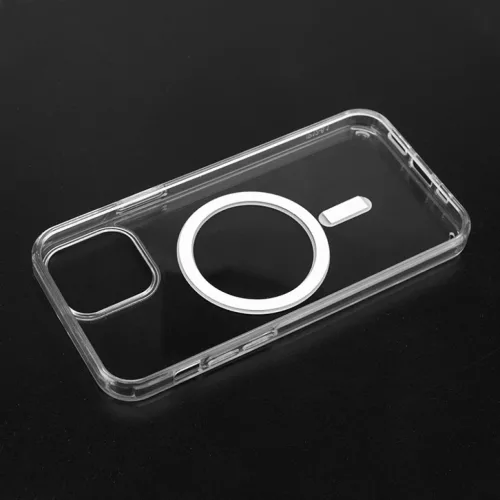 iPhone 15 Plus MagSafe kompatibilis átlátszó TPU tok Alphajack- 5 kép