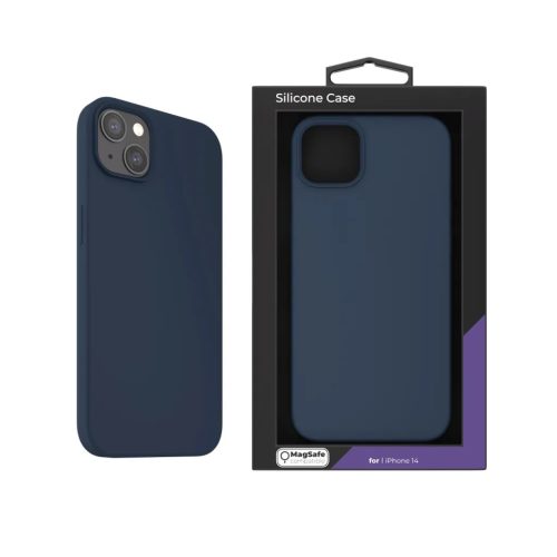 iPhone 14 Next One MagSafe-kompatibilis szilikontok királykék (IPH-1-6427157003953 1 kép
