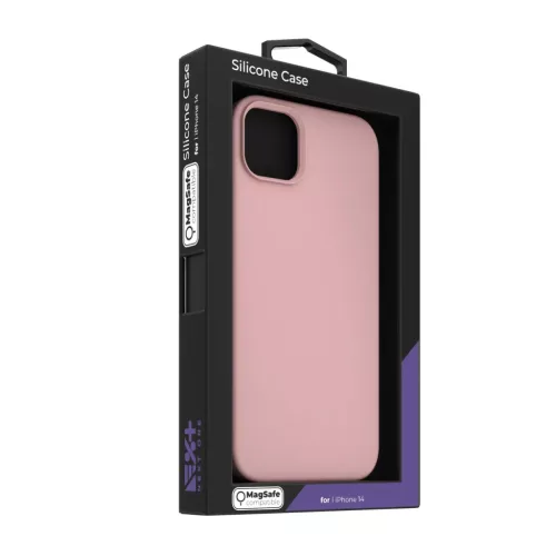 iPhone 14 Next One MagSafe-kompatibilis szilikontok balett rózsaszín-6427157003960 3 kép