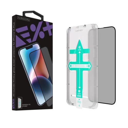 iPhone 14 Pro Next One All Rounder Privacy Glass Screen Protector kijelzővédő üvegfólia