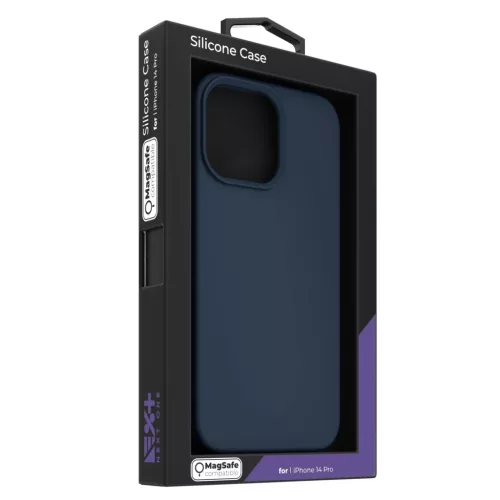 iPhone 14 Pro Next One MagSafe-kompatibilis szilikontok királykék (I-6427157003991 9 kép