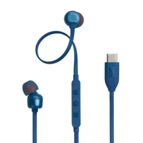   JBL Tune 310C Pure Bass fülbe dugható fejhallgatók (Type-C), Kék EU