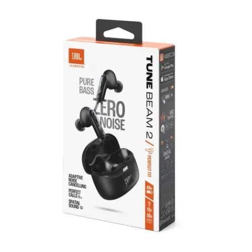 JBL Tune Beam 2 TWS Bluetooth Fülhallgató Fekete EU-1200130016479 2 kép
