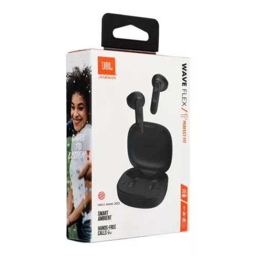JBL Wave Flex TWS Bluetooth Wireless In-Ear Fülhallgató Fekete EU-6925281953484 5 kép