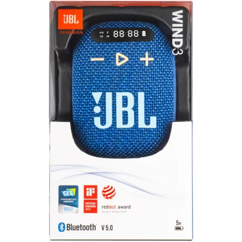 Bluetooth Hangszóró JBL Wind 3, 5W, Vízálló, Kék JBLWIND3BLU-1200130002724 4 kép