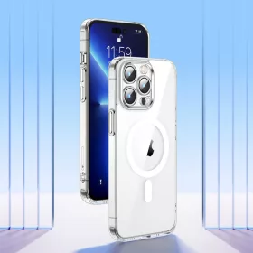 iPhone 14 Pro Joyroom 14D mágneses TPU tok átlátszó MagSafe kompat-6956116728564 2 kép