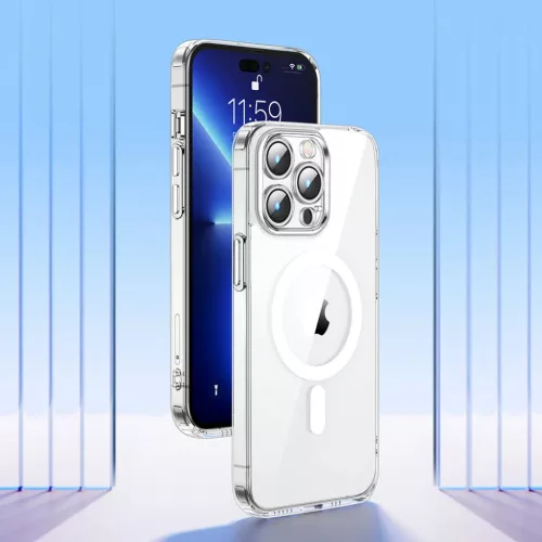 iPhone 14 Pro Joyroom 14D mágneses TPU tok átlátszó MagSafe kompat-6956116728564 2 kép