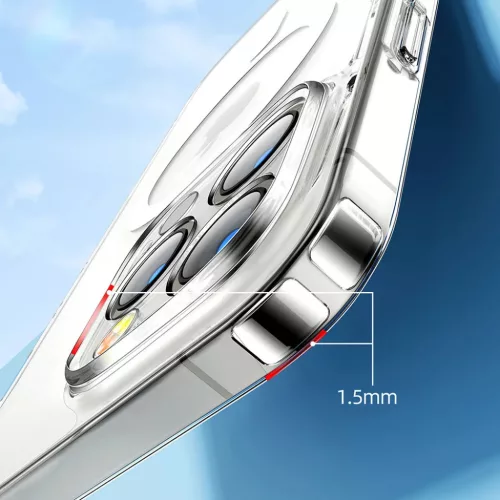 iPhone 14 Pro Joyroom 14D mágneses TPU tok átlátszó MagSafe kompat-6956116728564 4 kép