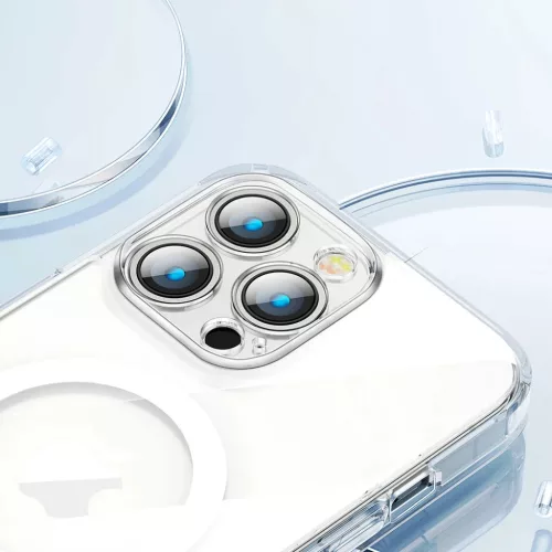 iPhone 14 Pro Joyroom 14D mágneses TPU tok átlátszó MagSafe kompat-6956116728564 5 kép