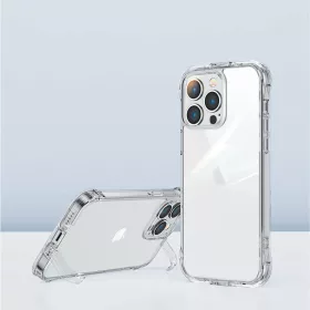 iPhone 14 Plus Joyroom Defender tok támasztékkal, átlátszó (JR-14-6956116733803 1 kép