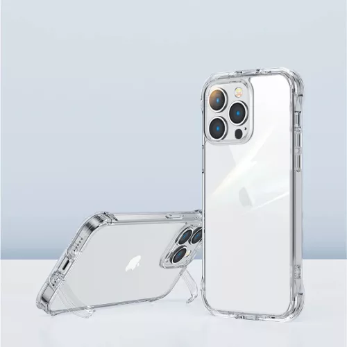 iPhone 14 Plus Joyroom Defender tok támasztékkal, átlátszó (JR-14-6956116733803 1 kép