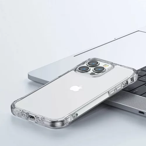 iPhone 14 Plus Joyroom Defender tok támasztékkal, átlátszó (JR-14-6956116733803 2 kép