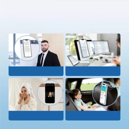 iPhone 14 Plus Joyroom Defender tok támasztékkal, átlátszó (JR-14-6956116733803 3 kép