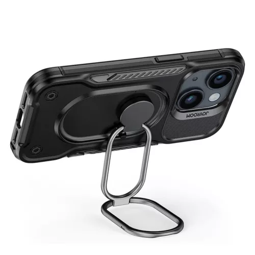 Joyroom Dual Hinge tok iPhone 14-hez állvánnyal és gyűrű tartóva-6956116732516 3 kép