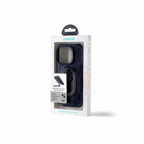 Joyroom Dual Hinge tok iPhone 14-hez állvánnyal és gyűrű tartóva-6956116732516 10 kép