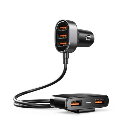 JOYROOM 5xUSB Multi port szivargyújtós autós töltő fekete (JR-CL0-6941237122353 1 kép
