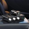 JOYROOM JR-CL06 Többportos USB autós töltő PD154W / QC3.0 fekete-6941237165121 6 kép