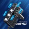 JOYROOM JR-CL06 Többportos USB autós töltő PD154W / QC3.0 fekete-6941237165121 8 kép