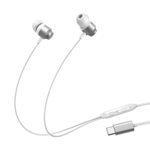 Joyroom JR-EC06 USB-C fülhallgató - ezüst-6956116770143 7 kép