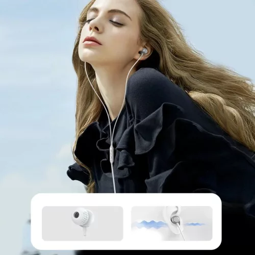 Joyroom JR-EC06 USB-C fülhallgató - ezüst-6956116770143 8 kép