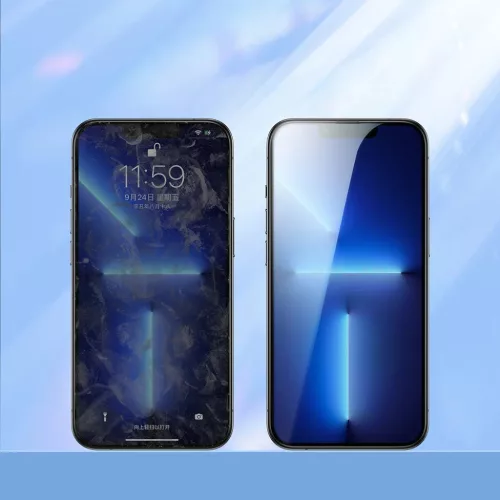 iPhone 14 Plus Joyroom Knight 2.5D TG kijelzővédő üvegfólia feket-6956116717049 4 kép