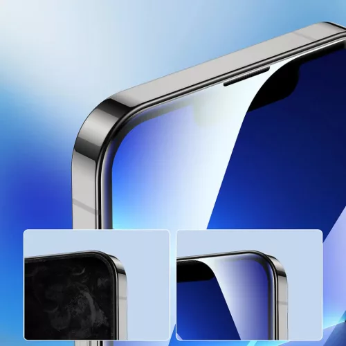 iPhone 14 Plus Joyroom Knight 2.5D TG kijelzővédő üvegfólia feket-6956116717049 7 kép