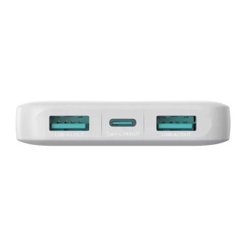 Powerbank Joyroom JR-PBF12 10000mAh 2.4A 2x USB-A 1x USB-C - fehér-6956116713263 5 kép