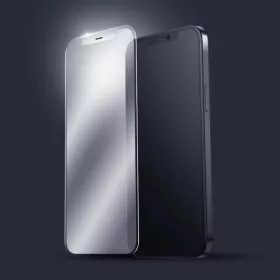   iPhone 12 Pro Max Joyroom Knight Series 2,5D Gaming kIjelzővédő üvegfólia fekete (JR-PF627)